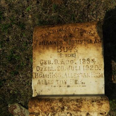 BUYS Johannes Christiaan 1834-1920
