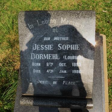 DORMEHL Jessie Sophie nee LOUBSER 1893-1986