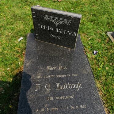 HATTINGH Frieda C. nee STAPELBERG 1904-1983