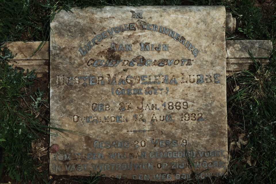 LUBBE Hester Magdelena 1869-1932