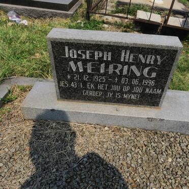 MEIRING Joseph Henry 1925-1996