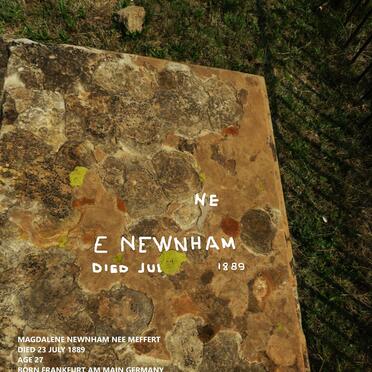 NEWNHAM Magdalene nee MEFFERT -1889