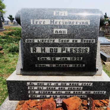 PLESSIS R.H., du 1929-1949