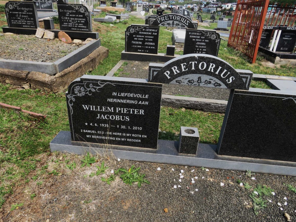 PRETORIUS Willem Pieter Jacobus 1935-2010