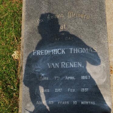 RENEN Frederick Thomas, van 1867-1951