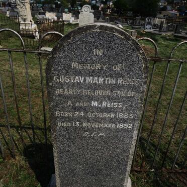 REISS Gustav Martin 1885-1892