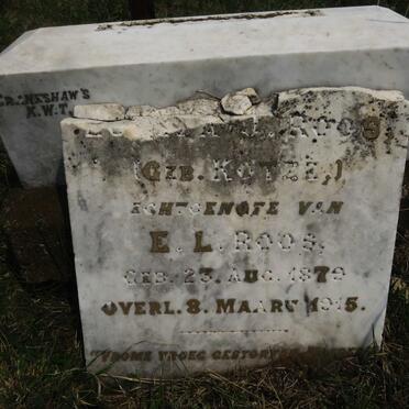 ROOS ? nee KOTZE 1879-1915