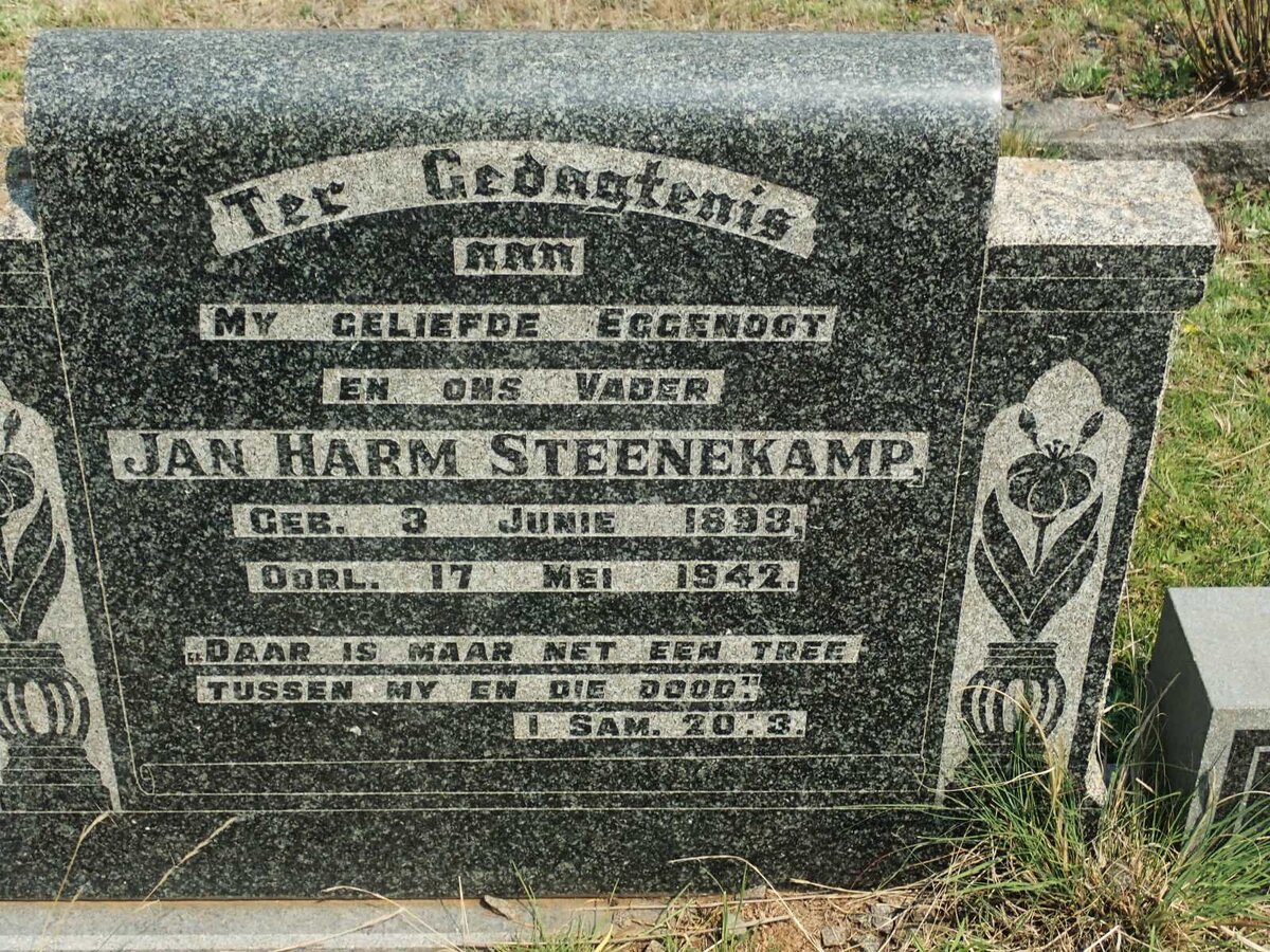STEENEKAMP Jan Harm 1893-1942