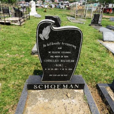 SCHOEMAN Cornelius Mattheam 1919-1984