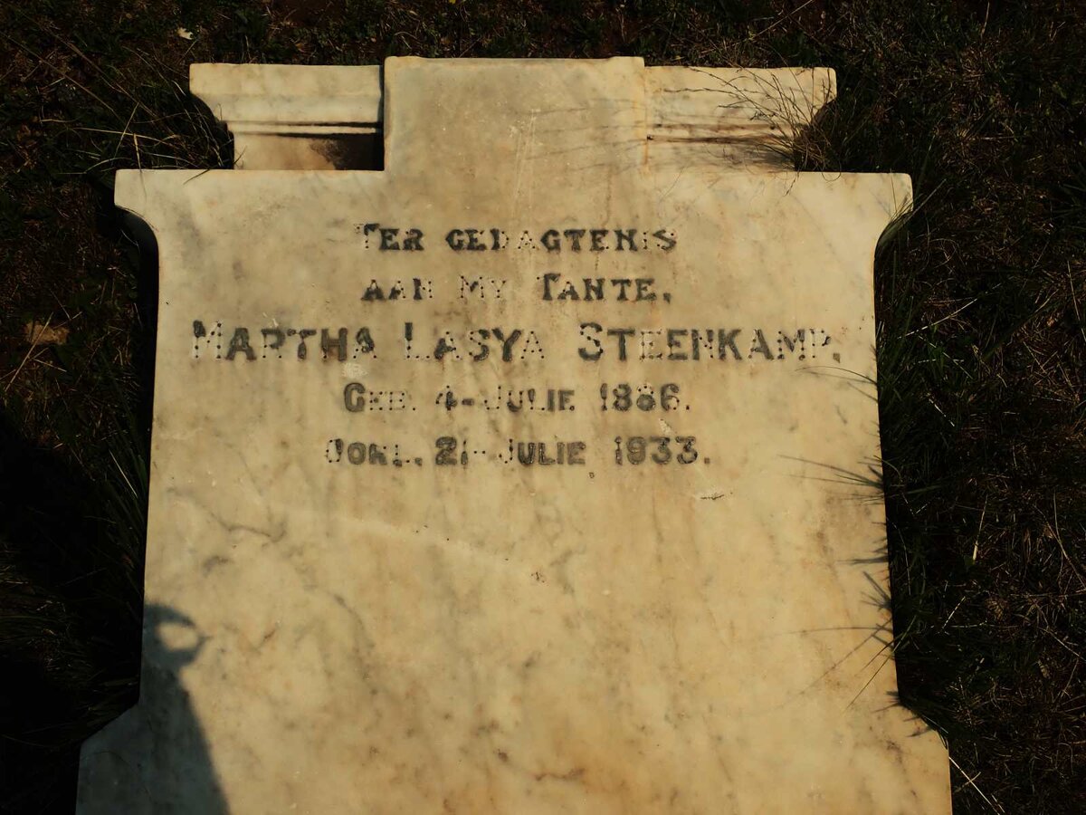 STEENKAMP Martha Lasya 1886-1933