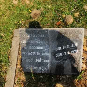 SCHOEMAN Jacob Salmon 1898-1970