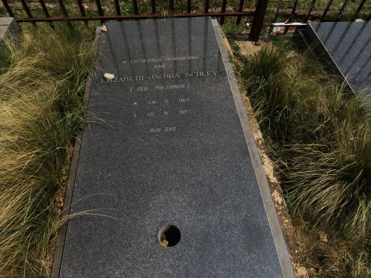 SCHLEY Elizabeth Jacoba nee PRETORIUS 1917-1987