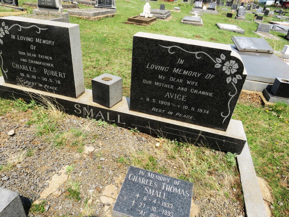 SMALL Charles Robert 1910-1976 &amp; Avice 1909-1974 :: SMALL Charles Thomas 1933-1993