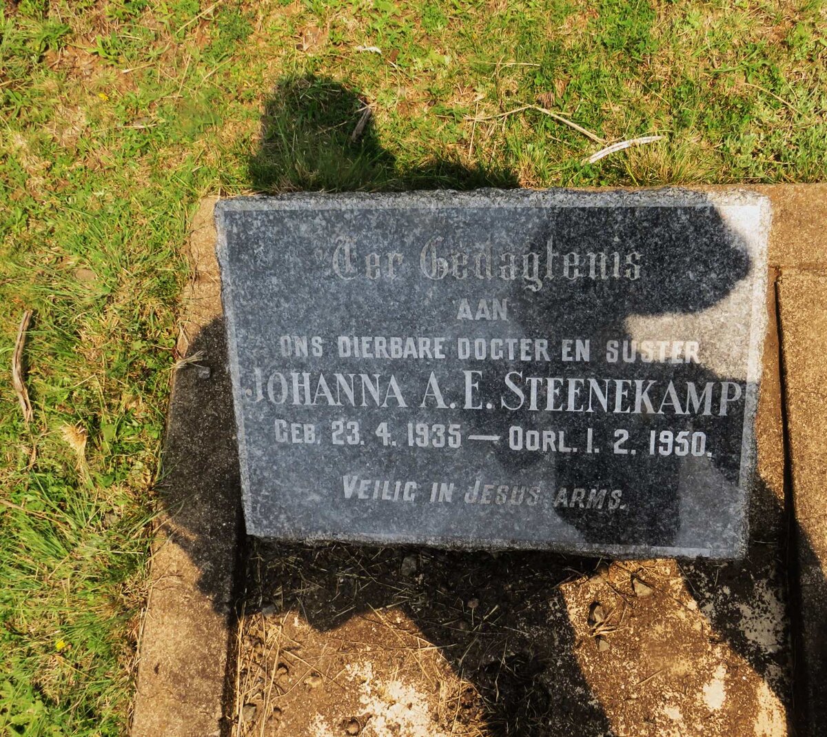 STEENEKAMP Johanna A.E. 1935-1950