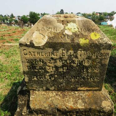 THOMPSON Catherine Ella 1884-1885