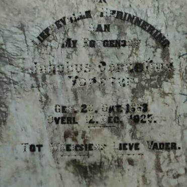 VORSTER Jacobus Cornelius 1863-1925