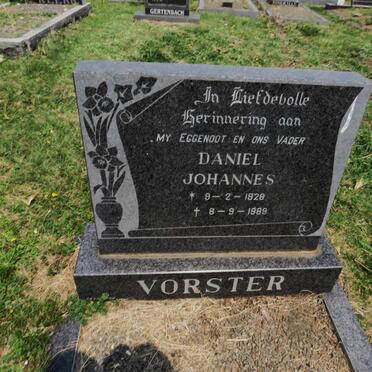VORSTER Daniel Johannes 1928-1989