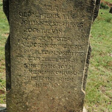 VORSTER Johannes Stephanes 1915-1916