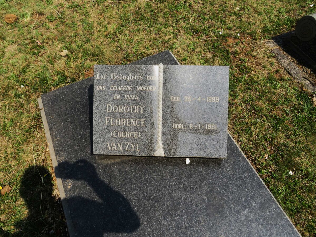ZYL Dorothea Florence, van nee CHURCH 1899-1981