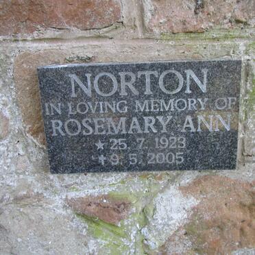 NORTON Rosemary Ann 1923-2005