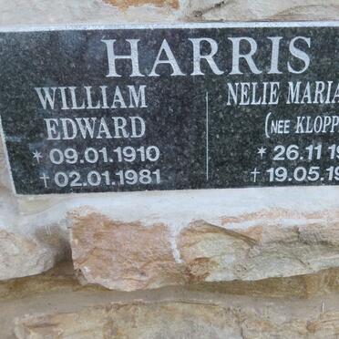 HARRIS William Edward 1910-1981 &amp; Nelie Maria Aletta KLOPPERS 1916-1998
