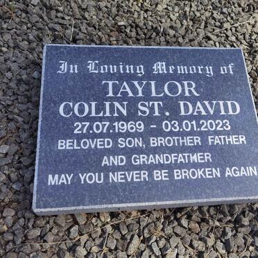 TAYLOR Colin St. David 1969-2023
