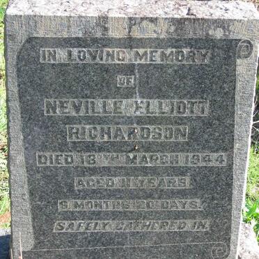 RICHARDSON Neville Elliott -1944