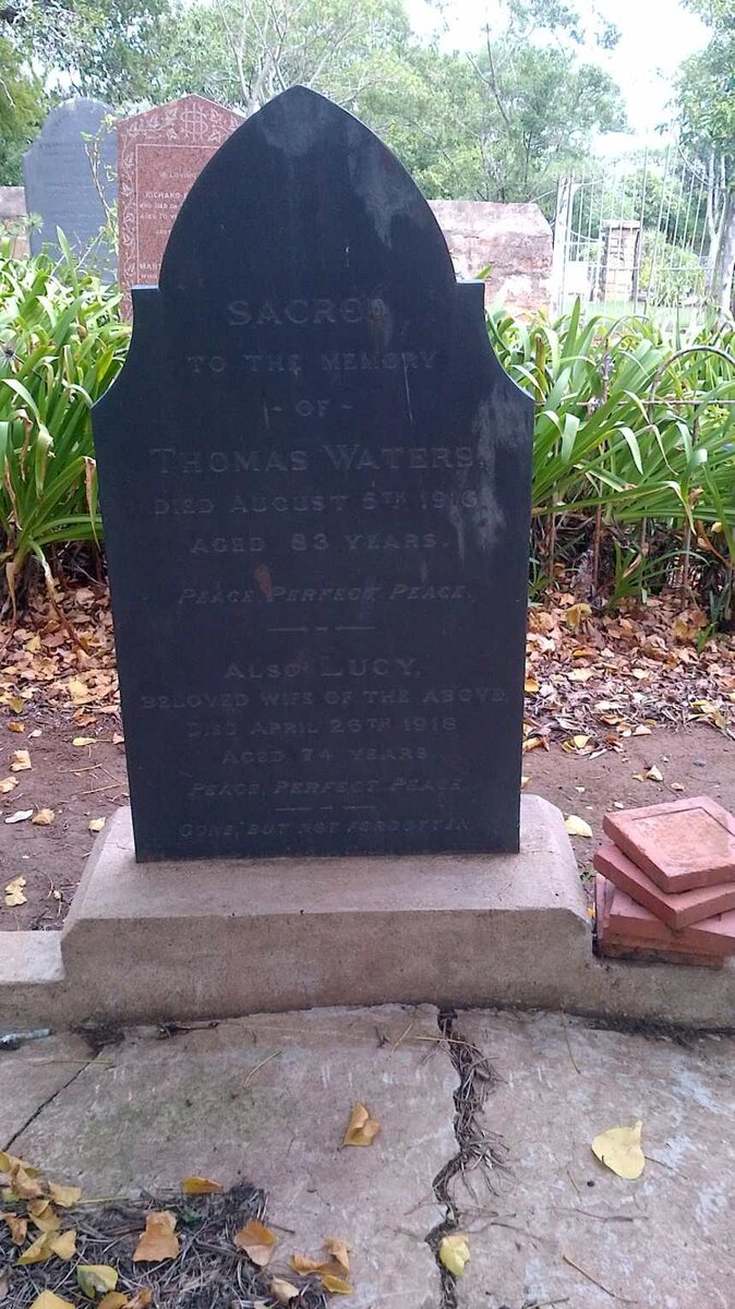 WATERS Thomas -1916 &amp; Lucy -1918