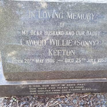 KEETON Cawood Willie 1906-1958