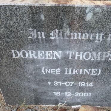 THOMPSON Doreen nee HEINE 1914-2001