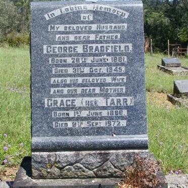 BRADFIELD George 1881-1945 &amp; Grace TARR 1886-1972