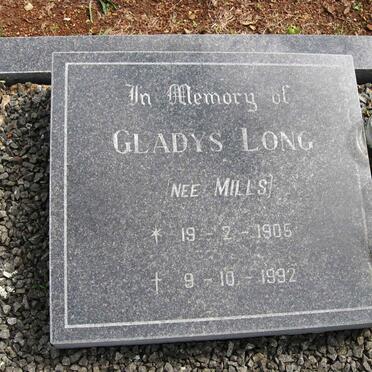LONG Gladys nee MILLS 1905-1992