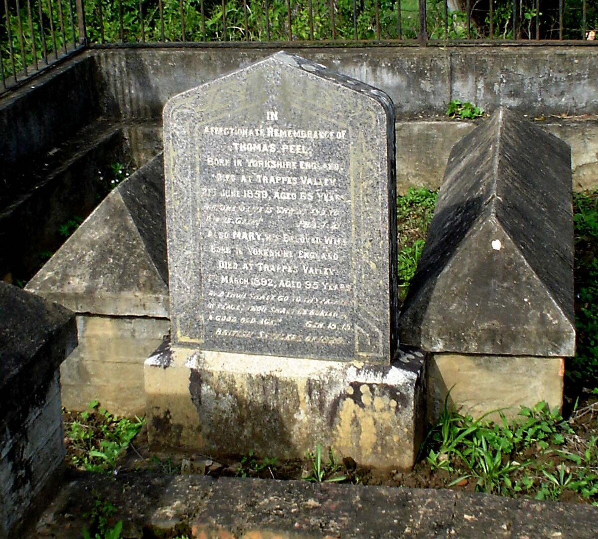 PEEL Thomas -1859 &amp; Mary -1892