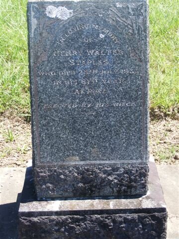 STAPLES Henry Walter -1935