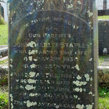 STAPLES John Charles -1930 &amp; Martha PIKE -1914