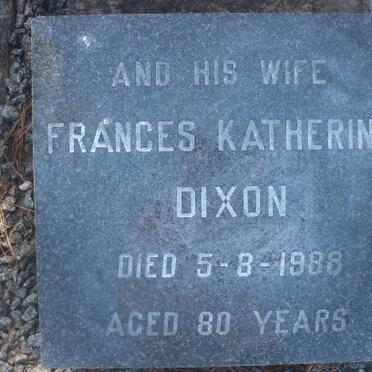 DIXON Matthew Wilson -1955 & Frances Katherine -1988 _2