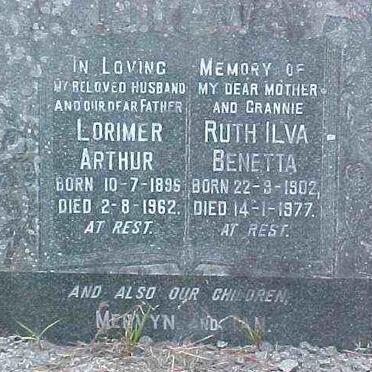 PITTAWAY Lorimer Arthur 1896-1962 &amp; Ruth Ilva Benetta 1902-1977 :: PITTAWAY Mervyn :: PITTAWAY Ian