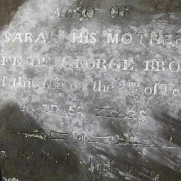 BROWN Sarah -1849 :: BANKS Clara -1857