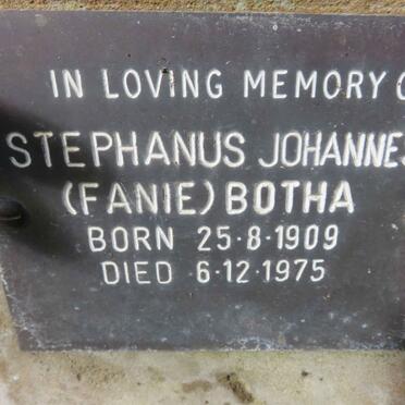 BOTHA Stephanus Johannes 1909-1975