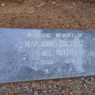 COLLETT Robert William 1903-1997 & Marjorie BOYES 1906-1976 _2