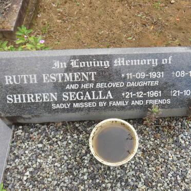 ESTMENT Ruth 1931-2007 :: SEGALLA Shireen 1961-2007