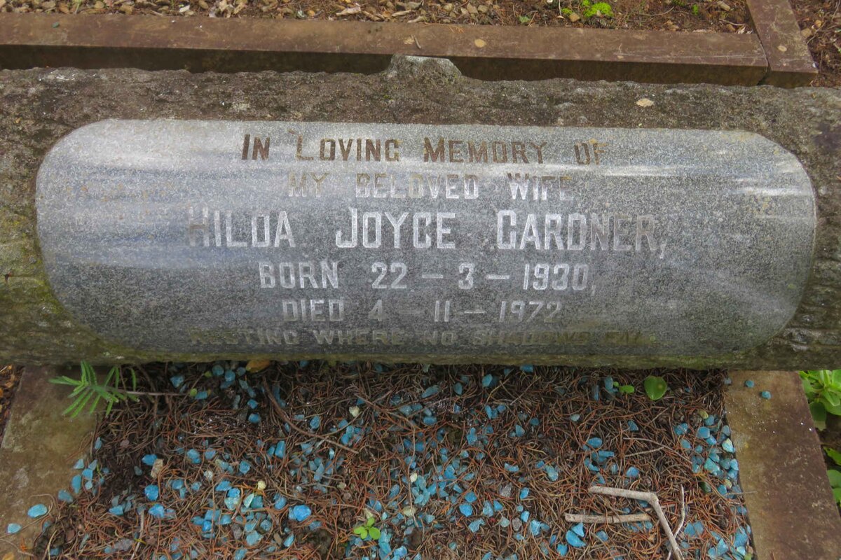 GARDNER Hilda Joyce 1930-1972
