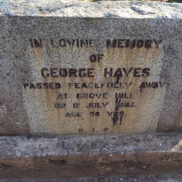 HAYES George -1941