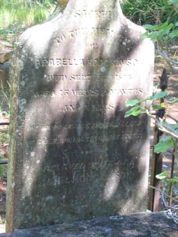 HODGKINSON Arabella -?1873