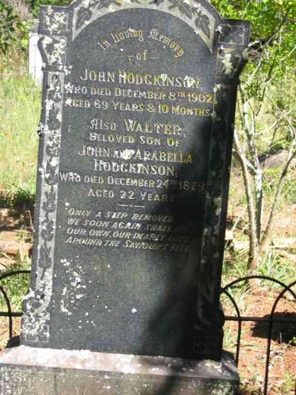 HODGKINSON John -1902 :: HODGKINSON Walter -1879
