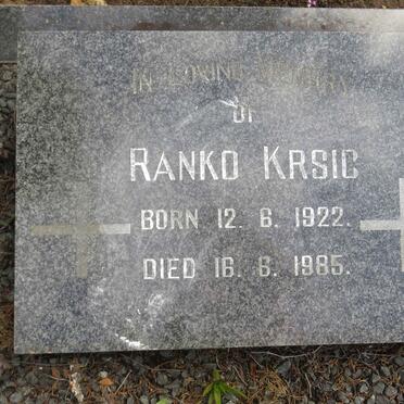 KRSIC Ranko 1922-1985
