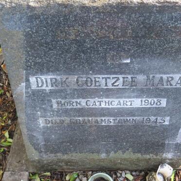 MARAIS Dirk Coetzee 1908-1945
