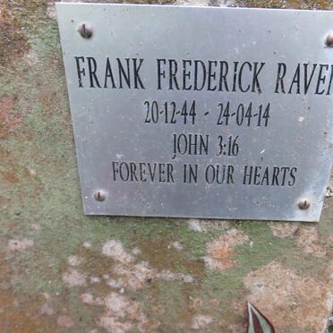 RAVEN Frank Frederick 1944-2014