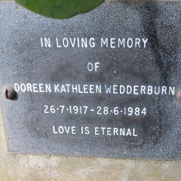 WEDDERBURN Doreen Kathleen 1917-1984