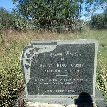 KING Beryl nee GARNER 1936-1971